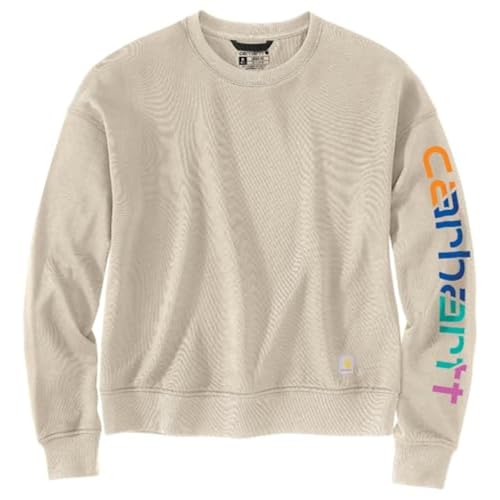 Sweatshirt Maillot Carhartt Femme en Tencel ample avec motif sur la manche