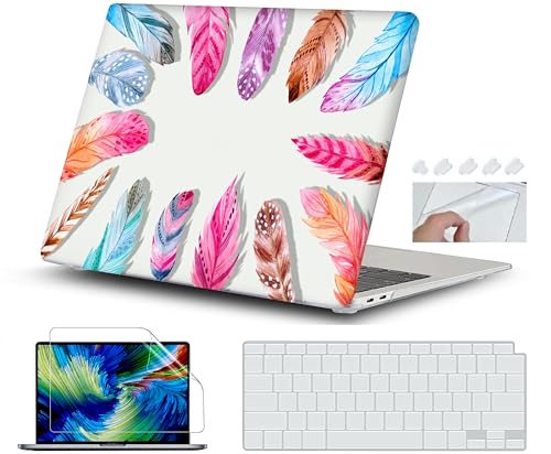 Image of Case for MacBook Air 13 inch A1466 & A1369 Older Version 2010-2017 Release Crystal Clear Case with Liquid Retina Display, Plastic Hard Shell(Design04)