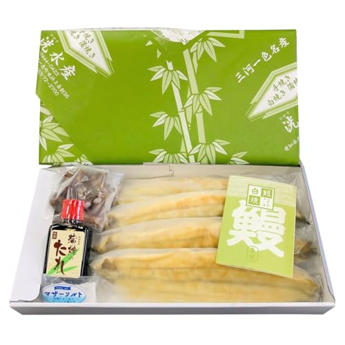 三河一色産こだわりの手焼き白焼きうなぎ(4尾冷凍)
