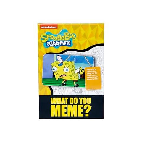 WHAT DO YOU MEME?® Spongebob Squarepants Expansion Pack - Family Card Games for Kids and Adults Cover
