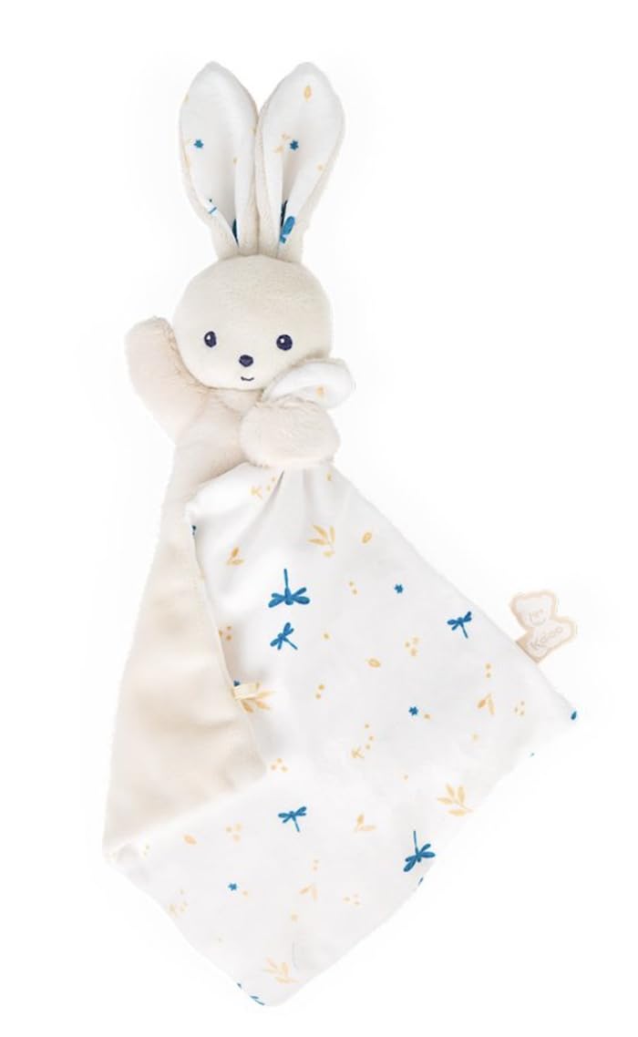 Kaloo - Square Doudou Rabbit - White - Douceur - Soft Polyester and Micro-Velvet Baby Comfort Blankie - Early Development Toy - from Birth - K972000.-image-10