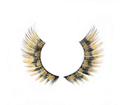 Spider Colored False Eyelashes Dramatic Stage Long Lashes, Suitable for Fashion Costume Cosplay Parties Halloween Makeup Art, 1 Pair