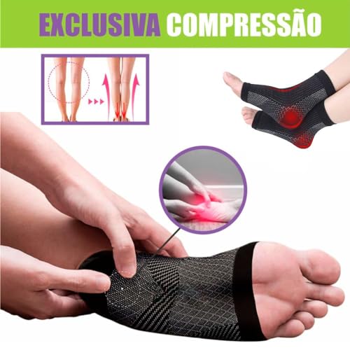 Par De Tornozeleiras Ortopédicas Com Compressão Alivio De Dores Inchaços Luxações Tratamento Médico