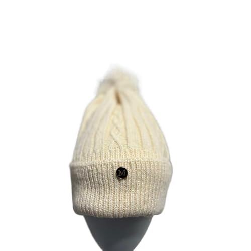 Chapéu de inverno feminino com forro de lã grossa Chapéu de lã grossa Versão coreana da moda(Bege)