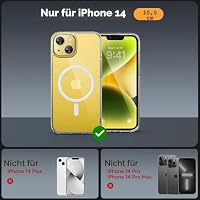Miracase für iPhone 14 Hülle mit Magsafe & 2 9H+ Panzerglas, Klar – Ansicht 6