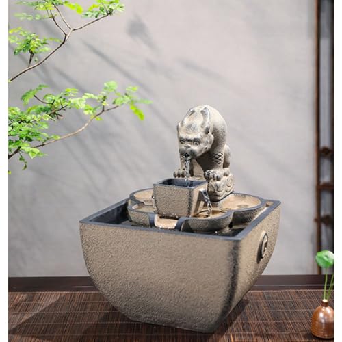 Fontaine de relaxation de table style chinois authentique avec eau courante - 8