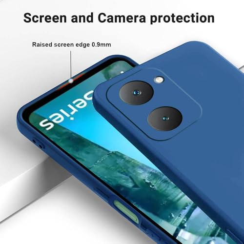 Image of Back Cover for Vivo Y18 | Full Camera Protection | Premium Liquid Silicon Case | Flexible Bumper Case for Vivo Y18 4G / Y18e 4G / Y28s 5G / Y28e 5G / Y03 4G /T3 Lite 5G /Z9 Lite 5G (Dark Blue)
