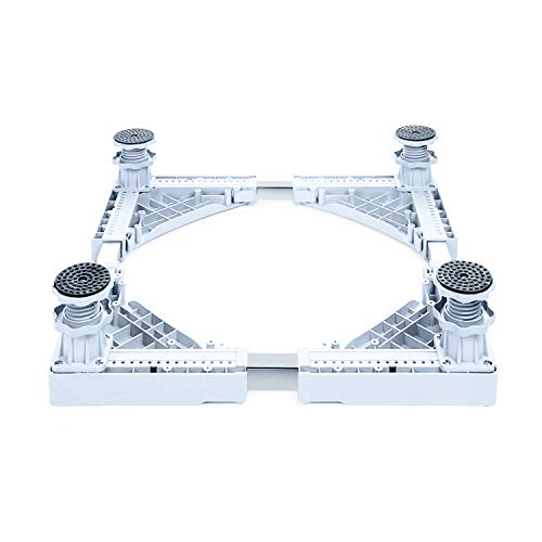 Washing Machine Stand Movable Adjustable Mobile Dryer Base Universal Mobile Base Dorm Fridge Stand with 4 Strong Feet (Four feet)