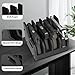 QIRANUI Soft Foam Pistol Rack for Gun Safe, Gun Cabinet, Durable Handgun Stand Organizer Accessories with Gun Slots, Compatible with Size Firearm, Revolver Pistols Holder（4 Positions） ﻿