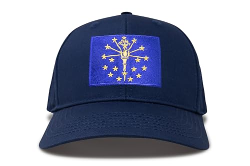 Image of International Tie State Hat for Men and Women, Adjustable Snapback Trucker Baseball Cap with Embroidered Patch