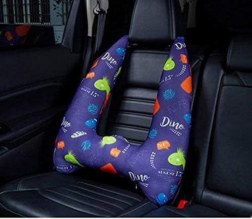 期間限定今なら送料無料 シートベルトカバー 子供から大人まで対応 シートベルトクッション枕 抱き枕 高さ調節可 可愛い 頚部保護 自動車安全 パット カー用品 セキュア カバー取り外し可 洗える 使いやすい 柄1 Onesize 車座席用 通気性