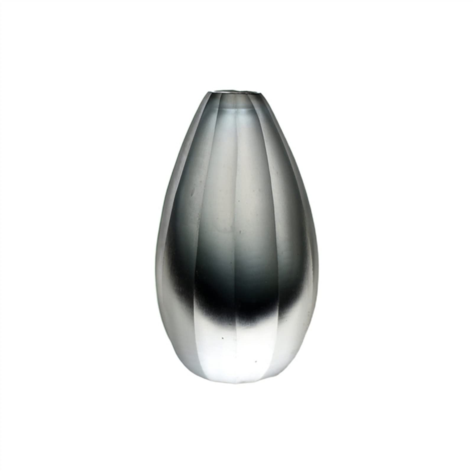 Vase de luxe fini porcelaine noire mat style nordique pour salon moderne