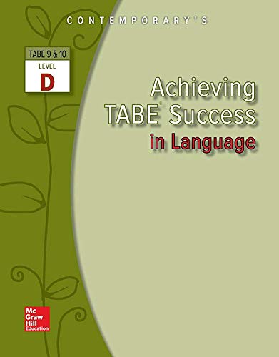 Achieving TABE Success in Language, Level D (Achieving TABE Success for TABE 9 & 10)