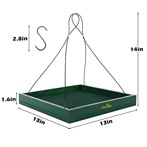 Prime 2-Pack Wooden Hanging Mesh Platform Bird Feeder Tray 13.49 + Free Shipping + 55% Off Code USTPZNZP - image 2