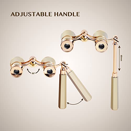 image for Aomekie Opera Glasses Binoculars 3X25 Theater Glasses Mini Binocular 