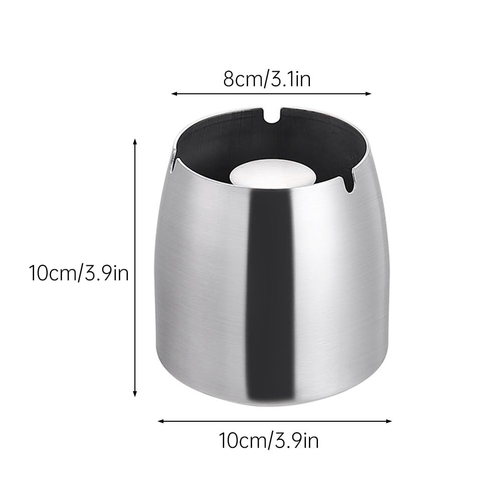 Posacenere da Esterno in Acciaio Inox, Portacenere Antivento Antiodore Posacenere da Esterno Antiscivolo Posacenere Grande a Prova di Vento e Pioggia per Giardino Ufficio Balcone Bar