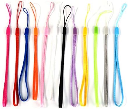 generic Hand Wrist Strap Lanyards 50pcs Nylon Phone Lanyard Wrist Straps - Colorful Wristlet Straps Strings for Cell Phone Keychain Camera USB Flash Drive Key Badge Name Tag - Random Color