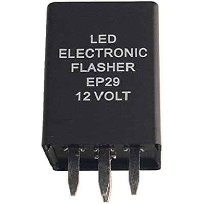 Dewhel LED Electronic Flasher EP29 12 Volt 4-Pin EP29N Relay Fix For LED Turn Signal Bulbs Hyper Flash Fix 1996-2005 Cadillac Chevrolet GMC Oldsmobile