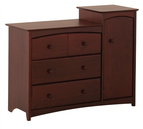 Storkcraft Beatrice Combo Tower Chest, Cognac
