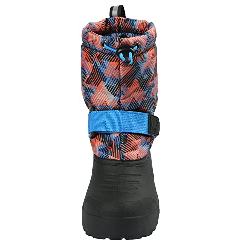 Northside Boy's Frosty Snow Boot, Navy/Orange, 4 M Us Big Kid #TOP1