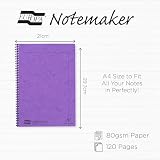 Clairefontaine 4860Z Zeszyt na spirali Notemakers Europa A4 21x29,7 cm – 120 odrywanych stron w linie – Biały papier 90 g – Lakierowana okładka kartonowa- Losowo