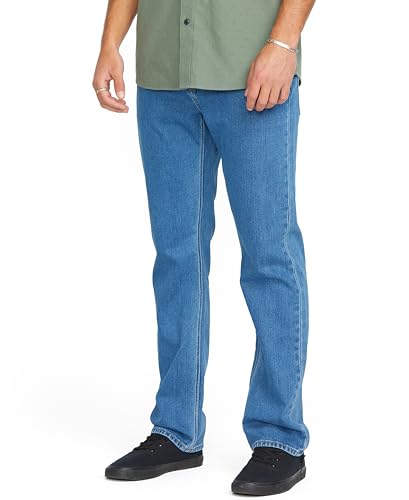Image of Volcom Men's Solver Stretch Denim Jeans-Modern Fit Pant