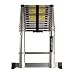 Produktbild WORHAN® 4.1M TELESKOPLEITER MIT ALUMINIUMRINGEN ALULEITER ANLEGELEITER ALU TELESKOP LEITER MULTIFUNKTIONS LEITER MIT STABILISIERUNG 1AK4.1