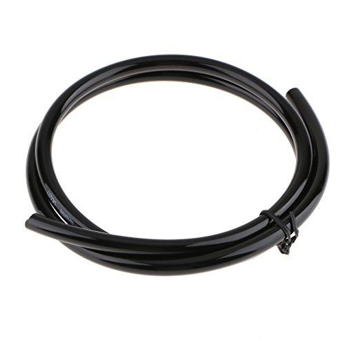 Kesoto Tubo de gasolina de borracha/linha de combustível 1 m longo preto 5 mm I/D 8 mm O/D para moto