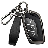 HIBEYO Metal Key Fob Cover for MG MG4 EV MG5 GT ZS EV HS PHEV 2025 2026