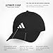adidas Mens Baseball Cap – Ultimate Adjustable Strapback Hat, Relaxed Fit, Cotton