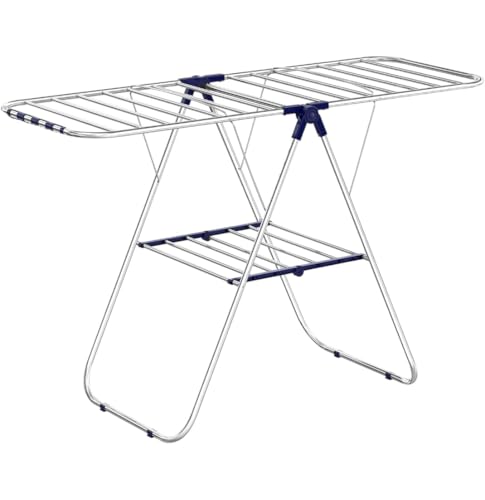 MOMENT Large Folding Clothes Dryer Drying Space Laundry Washing Durable Metal Drying Rack Multifunctional Air Dryer Ideal For Indoor And Outdoor, Multicolor