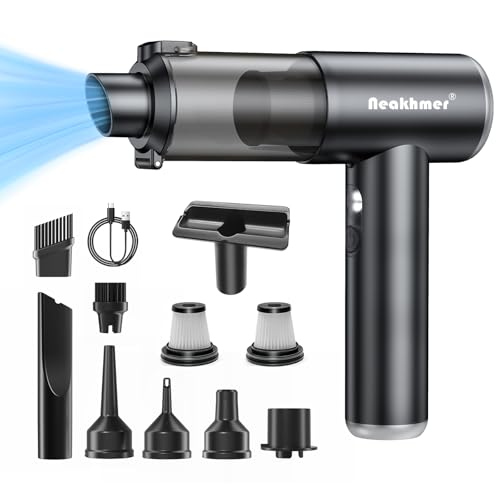 Neakhmer Aspirateur à Main sans Fil: 20000PA Aspirateur de Voiture avec Moteur sans Balais,Mini Aspirateur pour Voiture,Maison,Cuisine,Bureau,Poils d'animaux