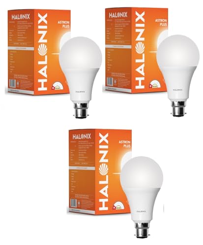 Image of Halonix 25W LED Light Bulb | White (6500K) |Energy Efficient| 4kv Surge Protection | High Lumens Per Watt | Pack of 3