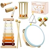 Strumenti Musicali Bambini, Xilofono Maracas Tamburello Set Di Giocattoli...