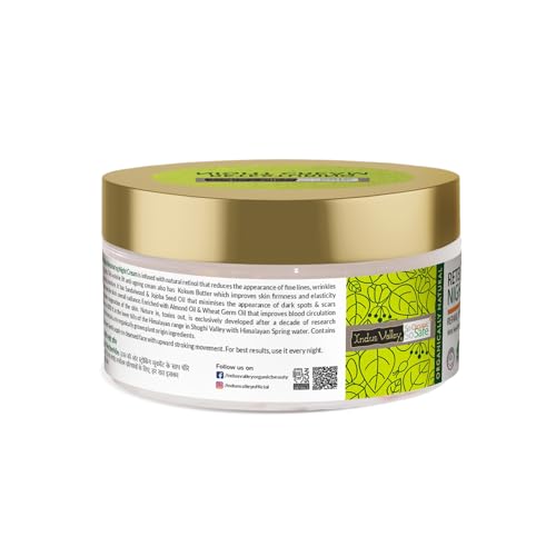 Image of INDUS VALLEY Retexturing Night Cream with Sandalwood & Kokum Butter | Deep Skin Repair, Hydration & Overnight Nourishment for Soft Glowing Skin - 50 ml