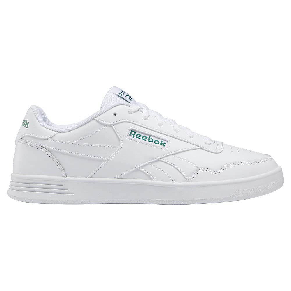 Reebok Men Court Advance Sneaker, FTWR White/FTWR White/Clover Green, 3.5
