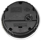 Movimento al quarzo da 65 mm di ricambio per la riparazione di orologi fai da te, quadrante con numeri arabi con finiture dorate, bianco, diametro 65 mm (argento)