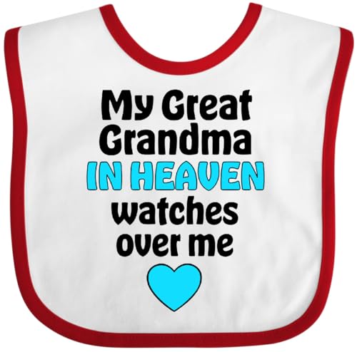 inktastic My Great Grandma in Heaven Watches over Me Baby Bib