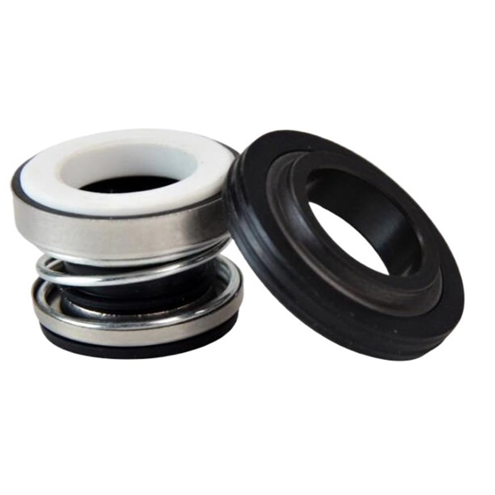 Water Pump Seal Rubber Water Pump Single Coil Spring Bellows Shaft Mechanical Seal, 104 12-17 CE-CA-NBR Seals for 2pcs(16mm)