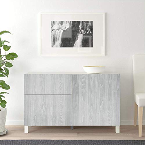 Mecpar Gray Wood Contact Paper 17.7" X 118" Wood Grain Texture Peel And Stick Wallpaper Self Adhesive Paper Wood Wallpaper Light Grey Wall Covering For Cabinets Desk Wall Shelf Drawer Liner Wardrobe #TOP3