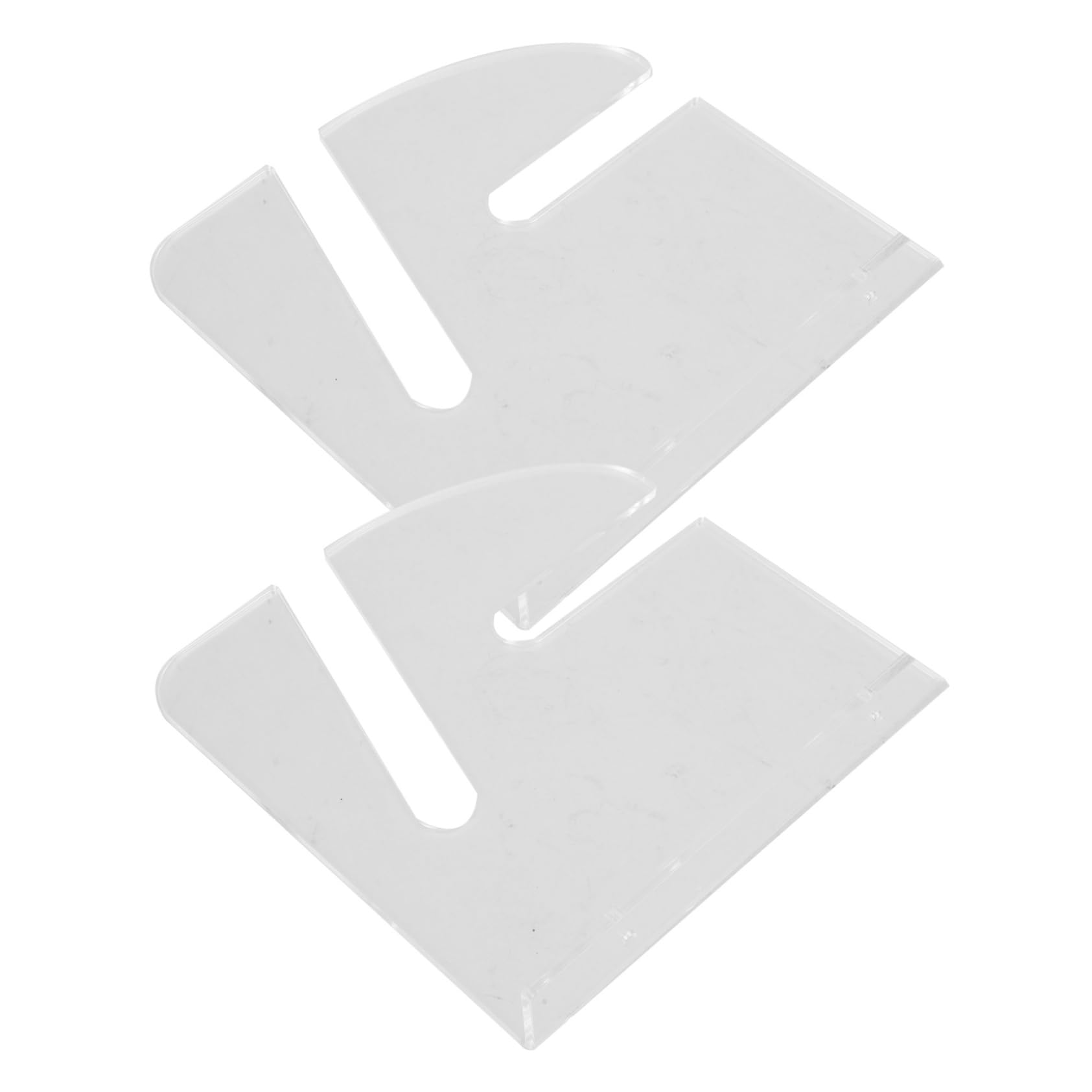 OSOLADY 1pair Wall Mount Skateboard Bracket Sturdy Acrylic Hanger for Skateboard Display Easy Installation Transparent Design for Home Garage Storage