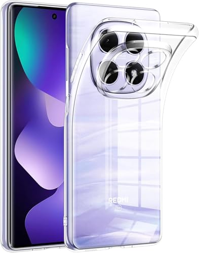 Captor Cover Xiaomi Redmi Note 15 5G, Custodia Trasparente in Silicone Morbido, Sottile, Anti-Graffio, Protezione Fotocamera, Anti-Ingiallimento, Flessibile e Resistente per Cover Redmi Note 15 5G