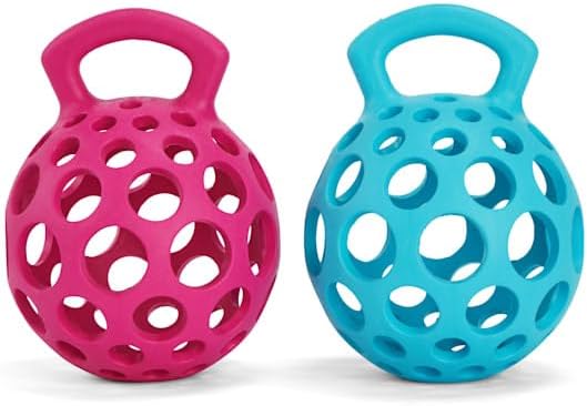 Leaps & Bounds Cage Ball with Handle Dog Toy Medium