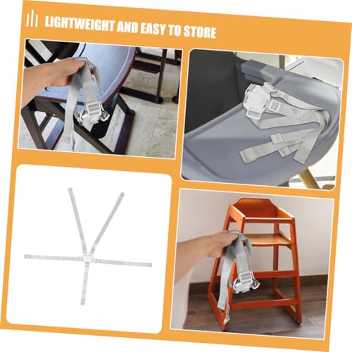Harnais de sécurité pour chaise haute avec sangle réglable 5 points robuste