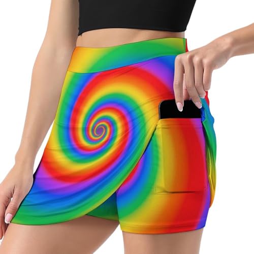 Women's Skort Bodycon Modesty Shorts Elastic Waist Skirt with Built-in Shorts2