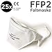 Produktbild Atemschutzmaske im 25er Set - Premium FFP2 N95 Atemmaske - Perfekt anpassbare Mundschutz Maske - Feinstaubmaske, Staubschutzmaske