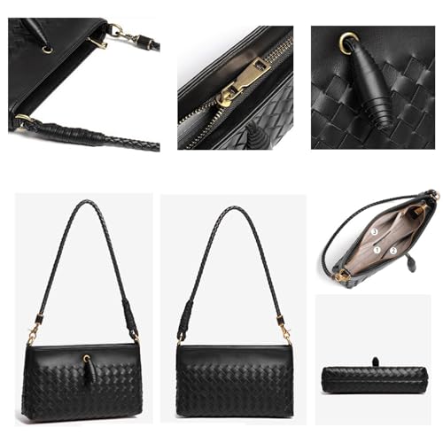 Crossbody Handbags for Women Shoulder Bags Hand Bag Women's Vegan Leather Bag Tote Bags Sling Lightweight Woven Evening Bags4