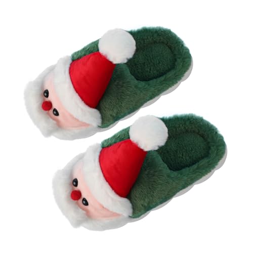 Slip on Comfy House Slippers Anti-slip Christmas Slippers Warm Indoor Bedroom Shoes Holiday Home Footwear for Women, Men3