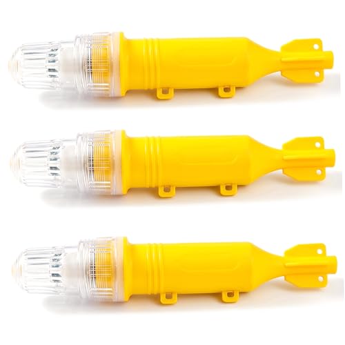 Fusées de détresse marines étanches bleues pour bateau (Lot de 3 balises lumineuses)