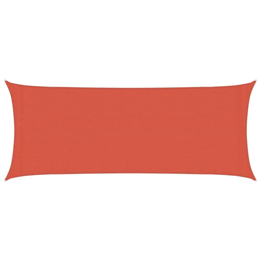 Voile d'ombrage résistant au vent 2x4,5 m en terre cuite avec attaches inox solides